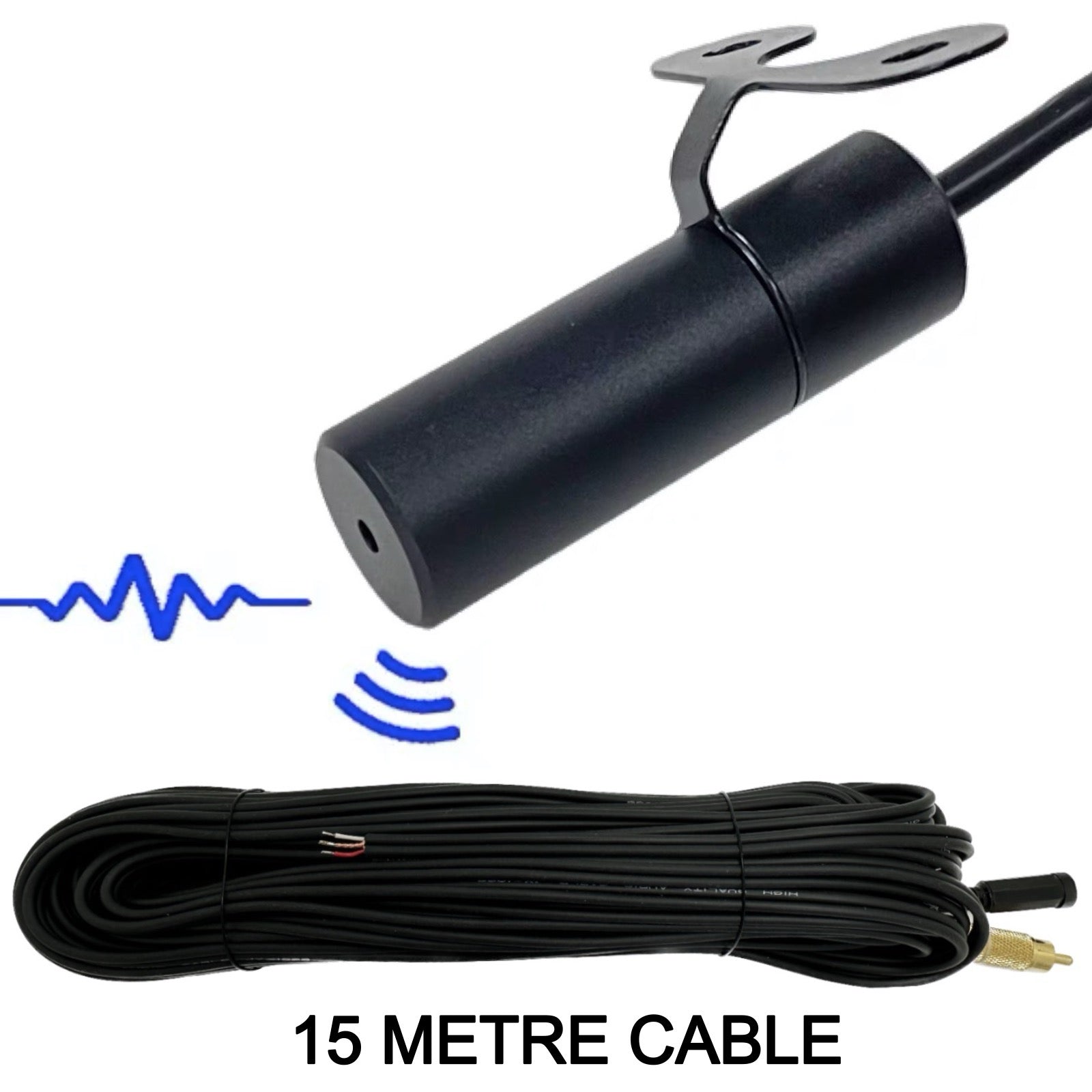 IP66 Rated Water Proof Microphone for CCTV Camera Solid Metal housing 6-12V DC input RCA Phono Output
