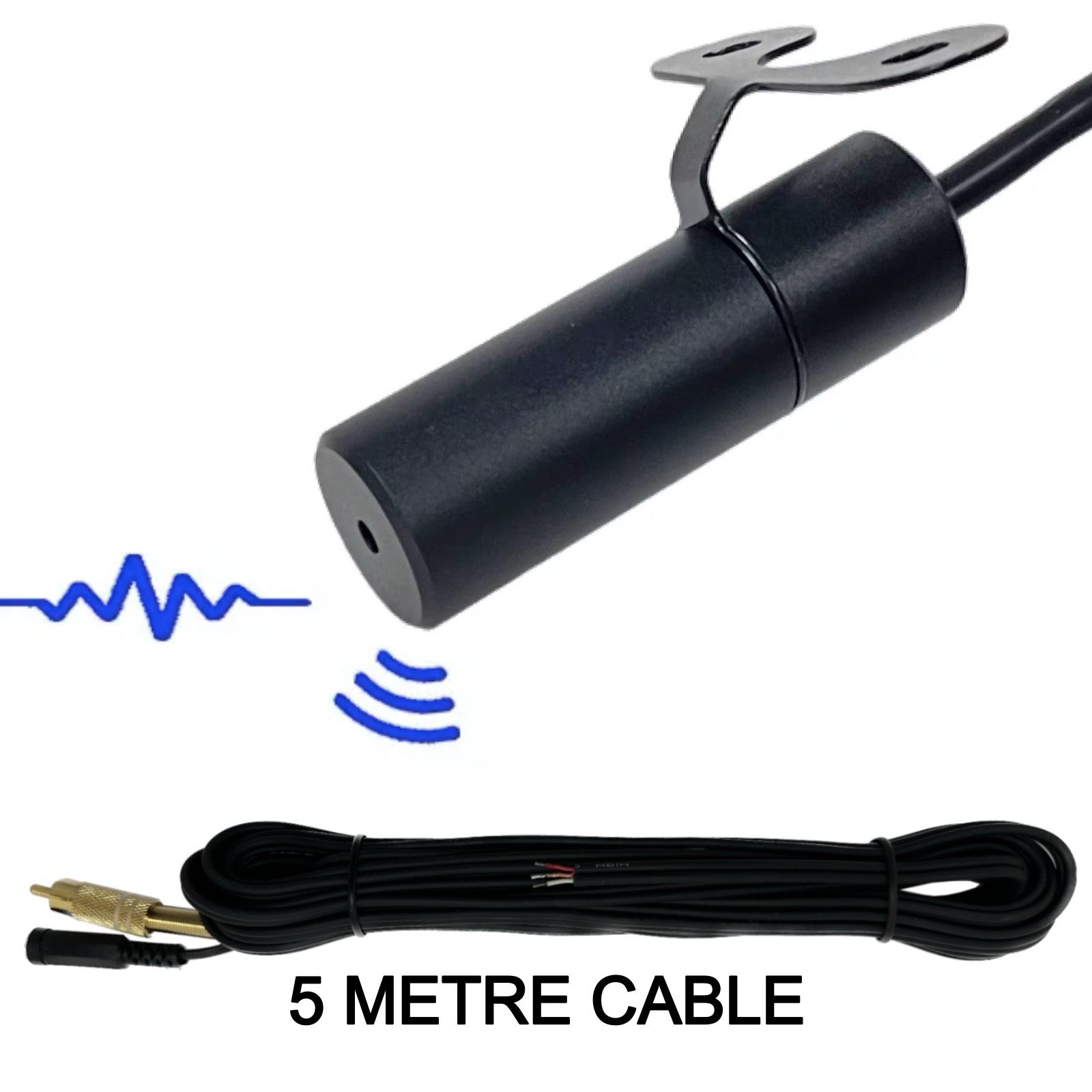 IP66 Rated Water Proof Microphone for CCTV Camera Solid Metal housing 6-12V DC input RCA Phono Output