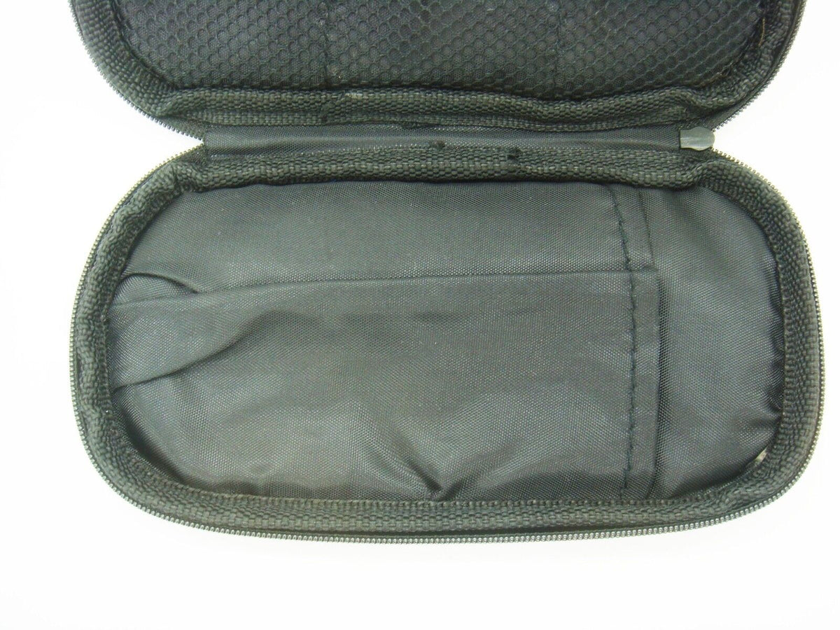 Black PVC Microphone Carry Case for Single Ear Lavaliere Lapel 18cm x 10cm x 1cm