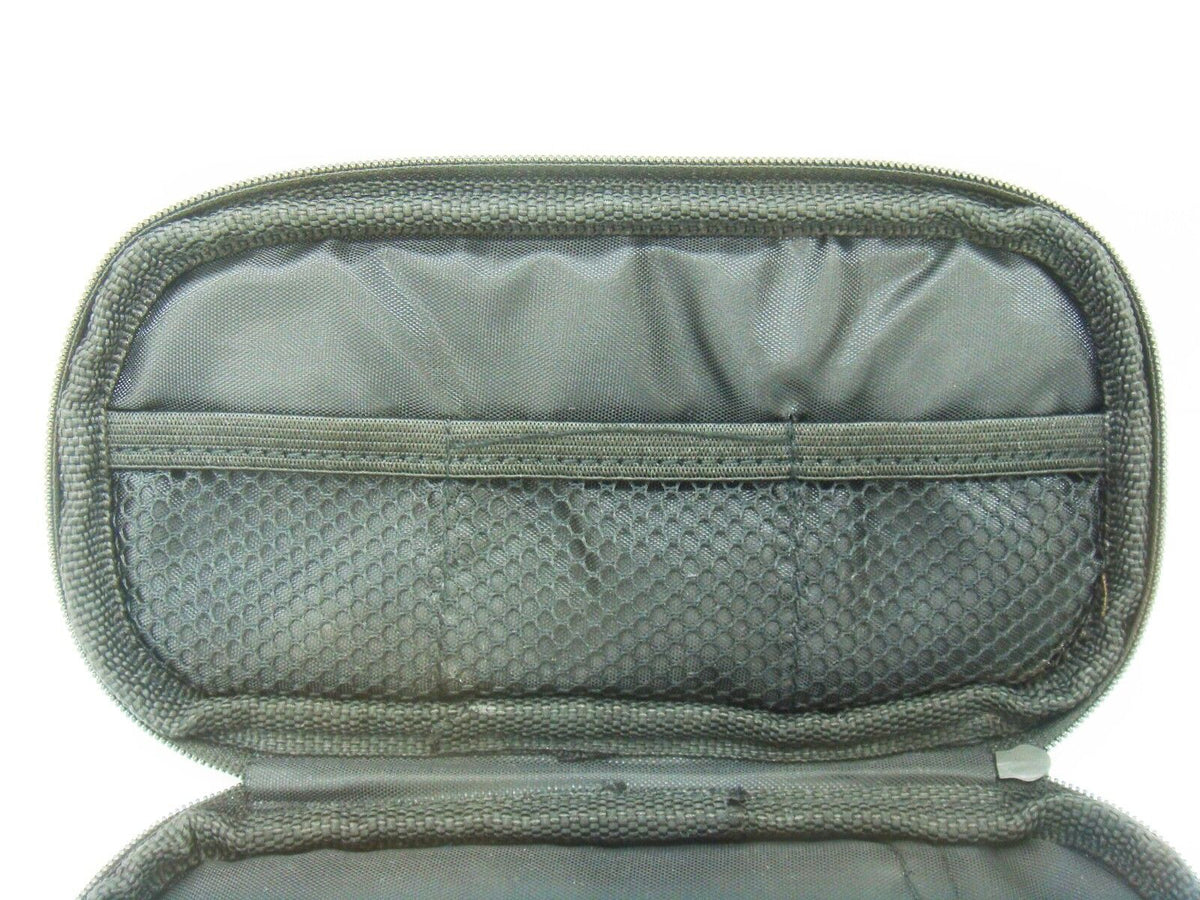 Black PVC Microphone Carry Case for Single Ear Lavaliere Lapel 18cm x 10cm x 1cm