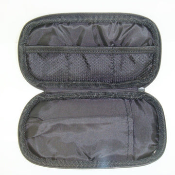 Black PVC Microphone Carry Case for Single Ear Lavaliere Lapel 18cm x 10cm x 2cm