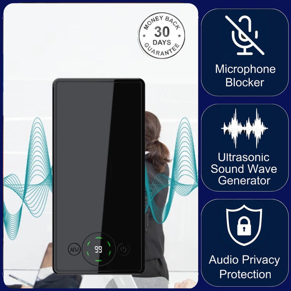 F-10 Portable Anti Recording Ultrasonic Sound Wave Generator Stop Microphone Recorder Eavesdropping Listening Device
