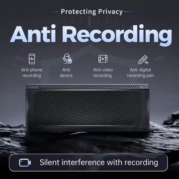 F-16 Anti Recorder Microphone Ultrasound Wave Generator Stops Phone Recording Listening Devices
