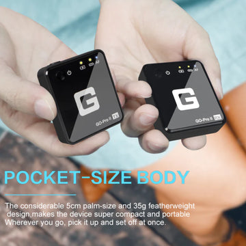 Go Pro II Wireless Microphone Transmitter System G-Mark for Interview Singing Instruments