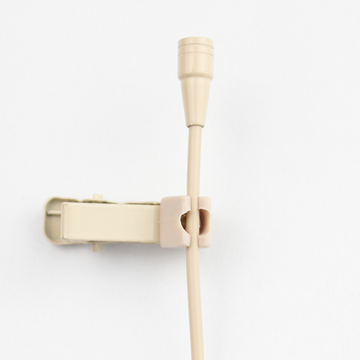 Beige Lavalier Lapel Microphone Omnidirectional for Wireless Body Pack Radio Transmitters Beige HC-4052