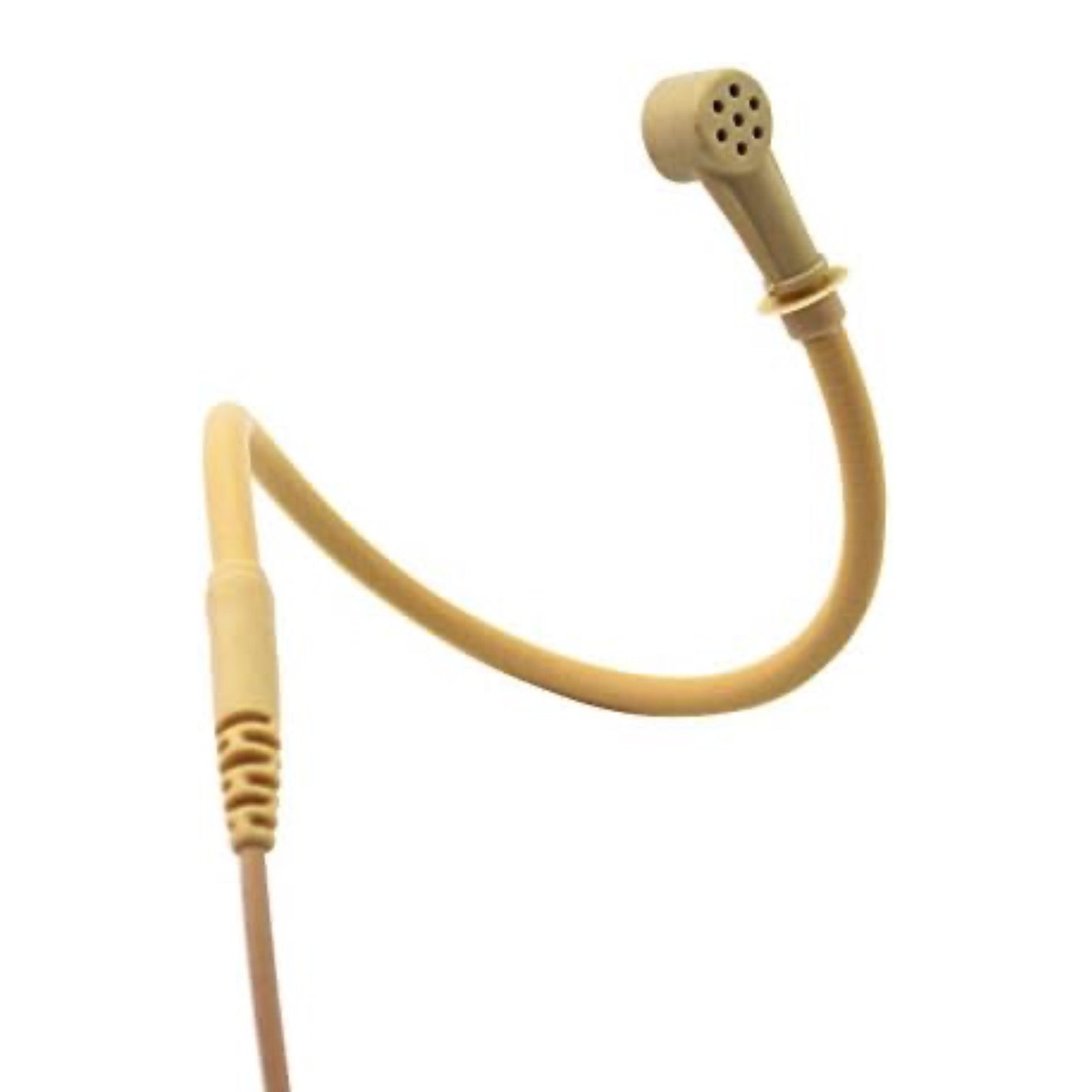 Unidirectional Headset Microphone Beige Double Ear-Hook for Sennheiser 3.5mm Jack and Lemo 3 Pin Body Pack Transmitter