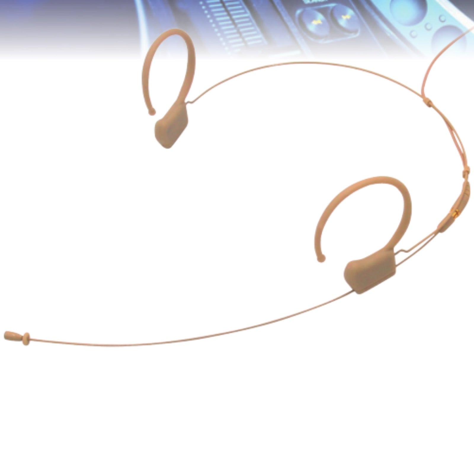 Kimafun HC-810 Double Ear Hook Microphone Ultra Light Weight Omnidirectional Headset for Body Pack Transmitters