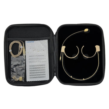 Double Ear Hook Microphone Ultra Light Weight Omnidirectional Kimafun HC-810 Headset for Body Pack Transmitters