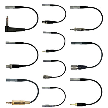 Lemo 3 Pin Microphone Adapter to Convert Lavalier Ear-hook Headworn Body Pack Transmitter Mic