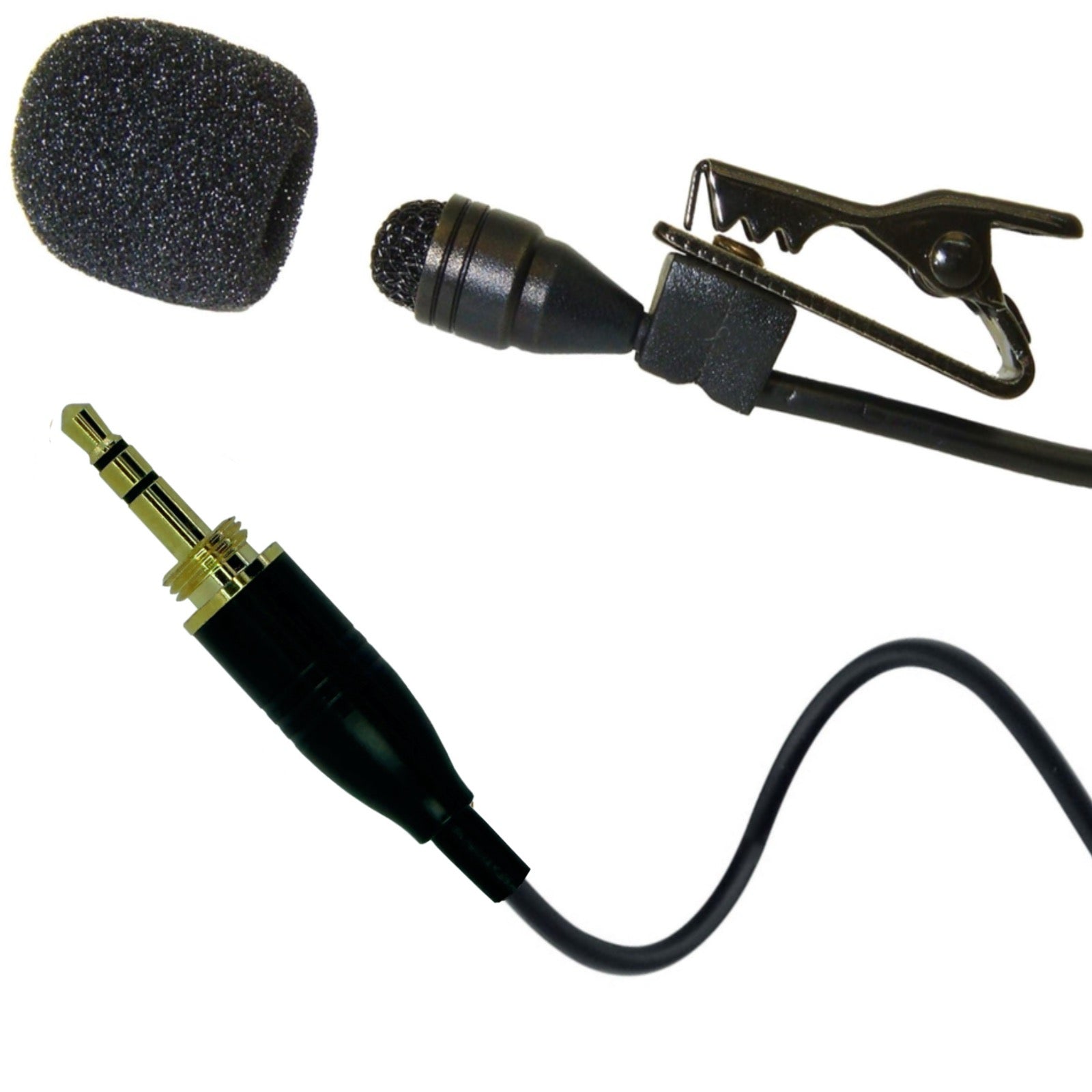 Professional Lavaliere Lapel Microphone for Wireless Body Pack Radio Transmitters Omnidirectional Condenser