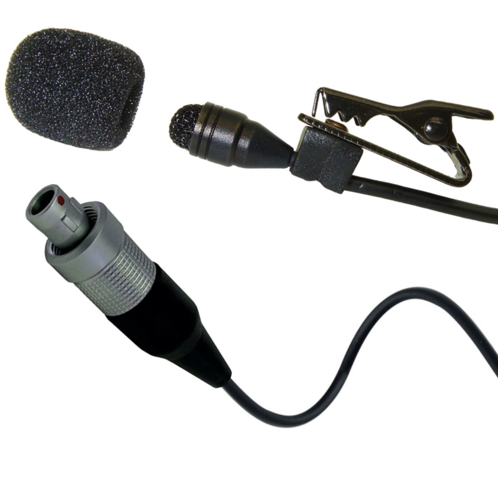 Professional Lavaliere Lapel Microphone for Wireless Body Pack Radio Transmitters Omnidirectional Condenser