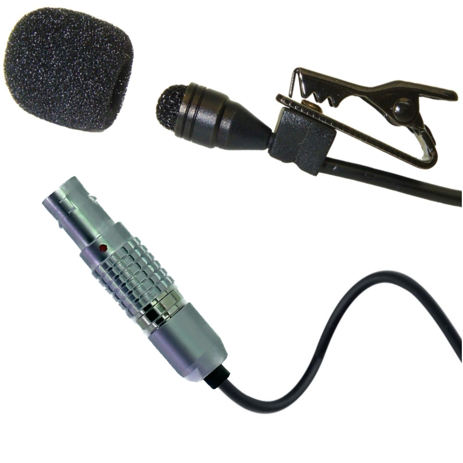 Professional Lavaliere Lapel Microphone for Wireless Body Pack Radio Transmitters Omnidirectional Condenser