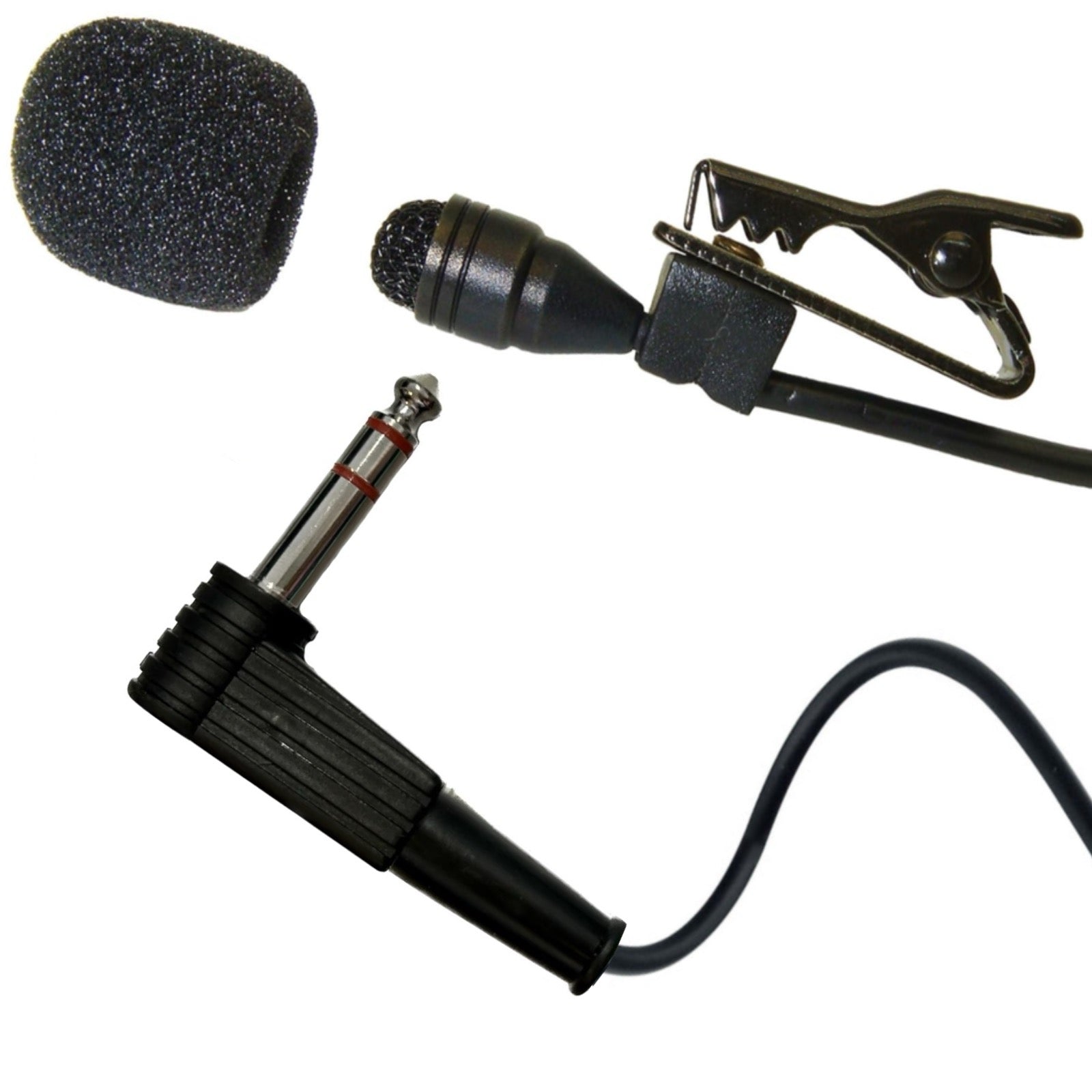 Professional Lavaliere Lapel Microphone for Wireless Body Pack Radio Transmitters Omnidirectional Condenser
