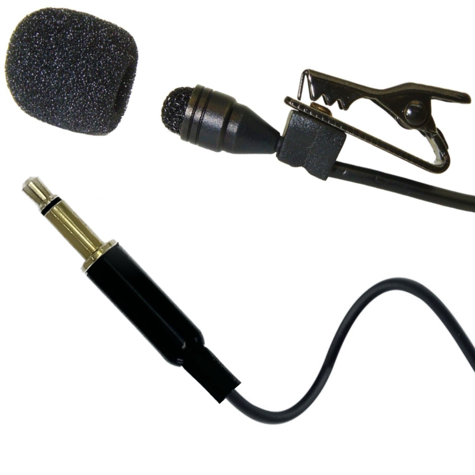 Professional Lavaliere Lapel Microphone for Wireless Body Pack Radio Transmitters Omnidirectional Condenser