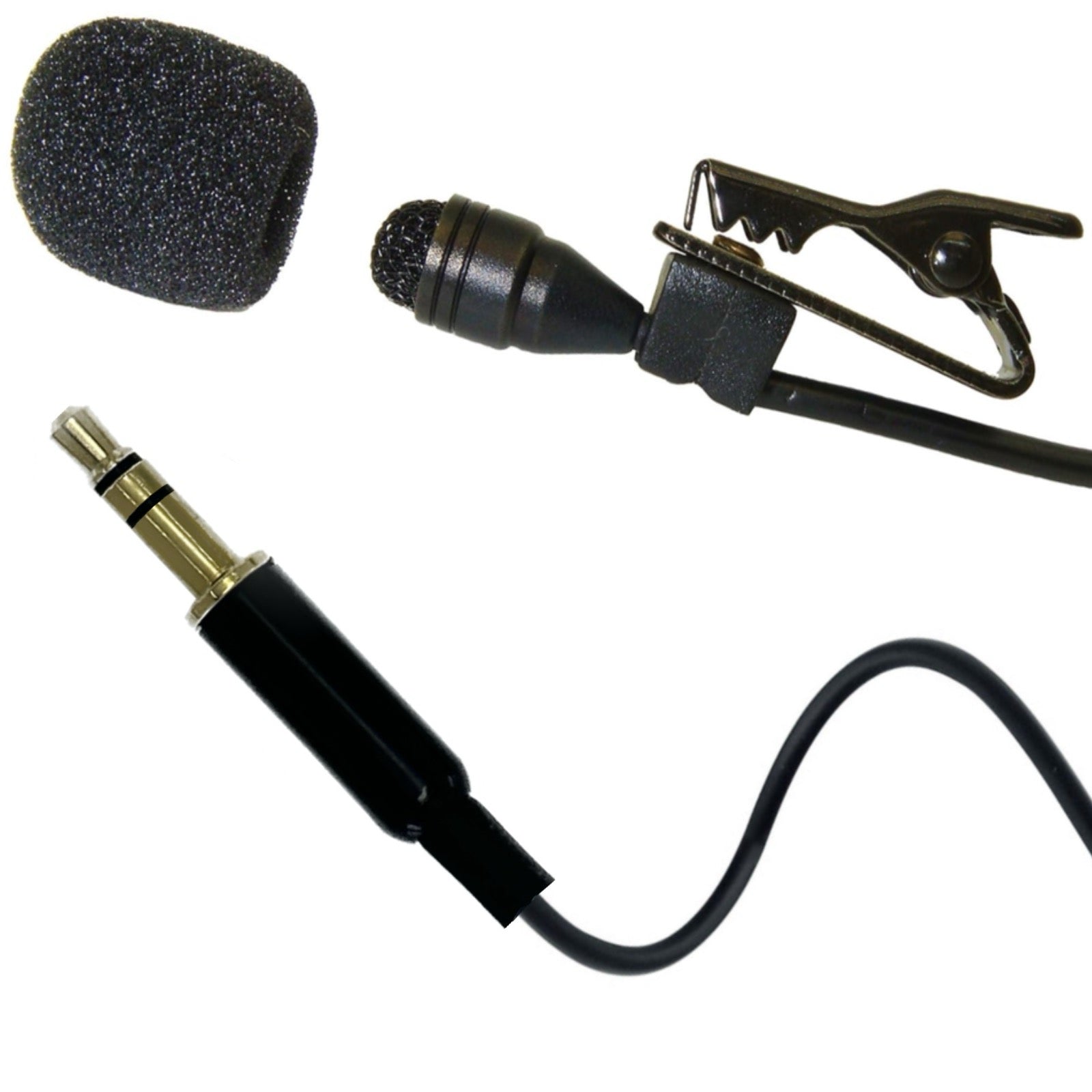 Professional Lavaliere Lapel Microphone for Wireless Body Pack Radio Transmitters Omnidirectional Condenser
