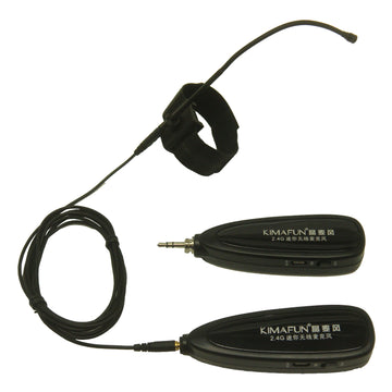 KM-G150-4 Wireless Flute and Clarinet Microphone System Flexible Strap On Instrument Mic