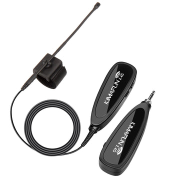 KM-G150-4 Wireless Flute and Clarinet Microphone System Flexible Strap On Instrument Mic