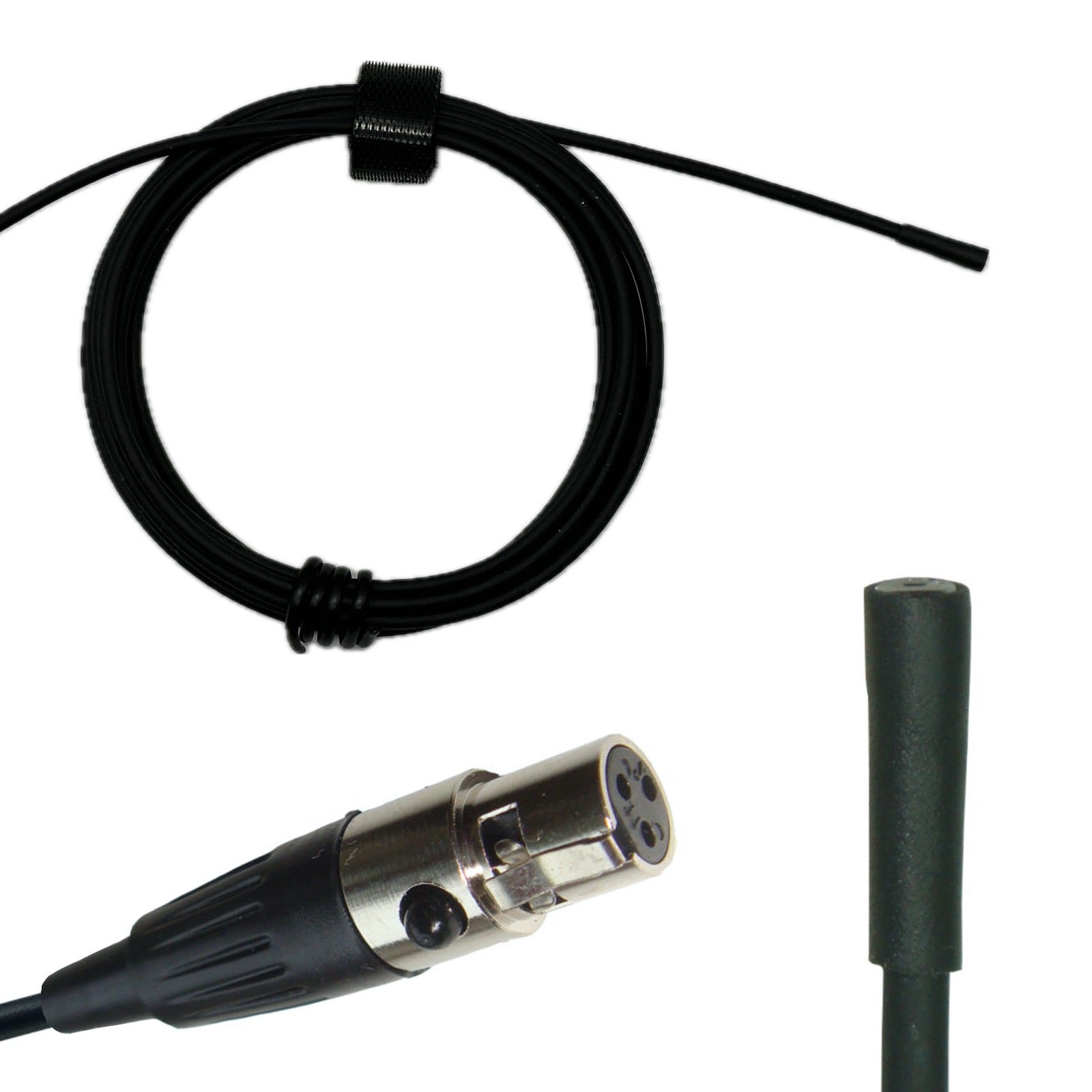 Mini Lavaliere Microphones 3 Pin Mini XLR (TA3F) for AKG Samson Gemini LG Body Pack Radio Transmitters