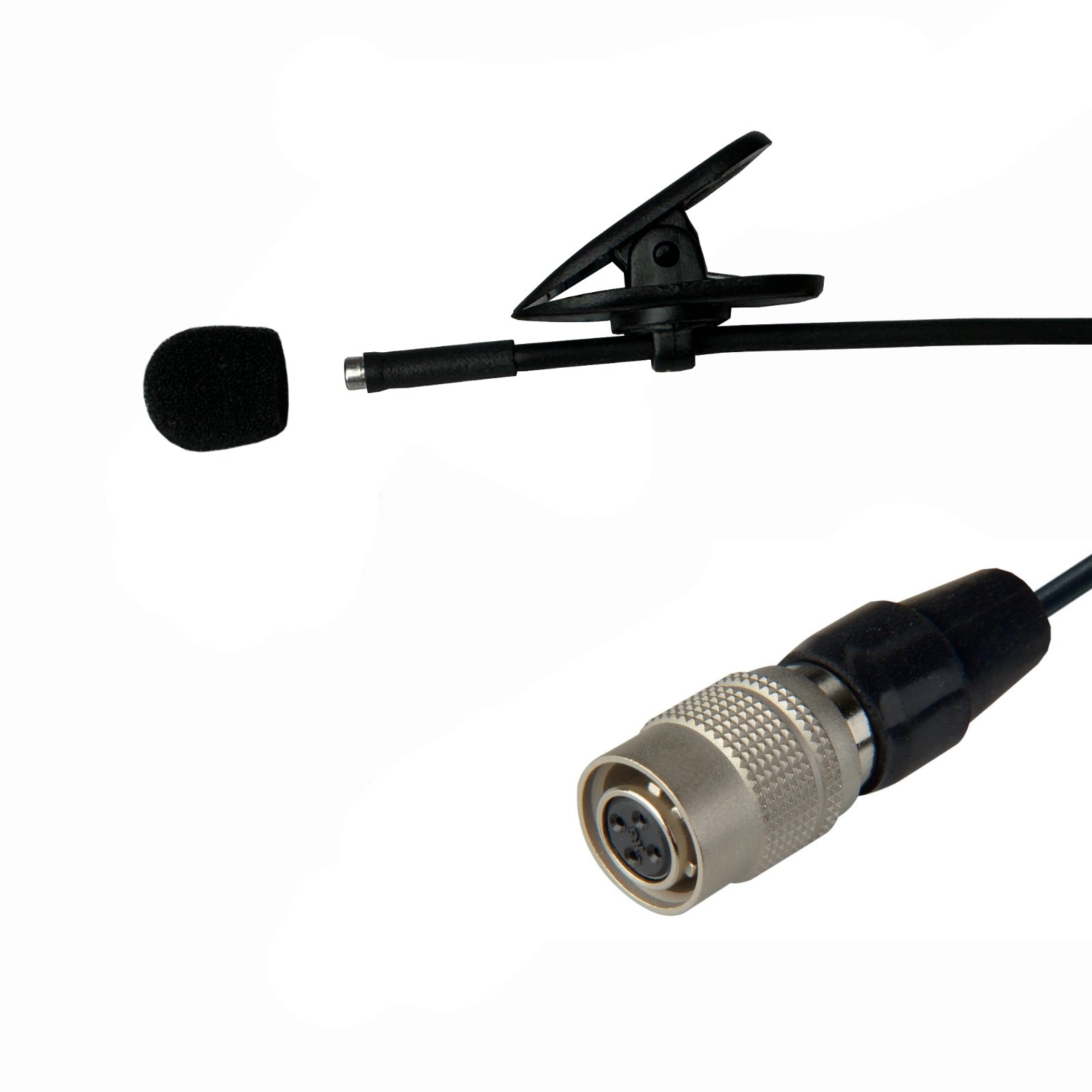 Lavaliere Microphone for Audio Technica ATW Wireless Body-pack Transmitter 4 Pin Hirose (CW)