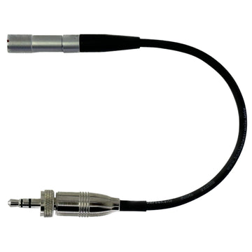 Microphone Adapter Convert Lavalier Ear-hook Headworn Mic to Sennheiser 3.5mm Jack Body Pack Transmitter