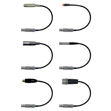 Lemo 4 Pin Microphone Adapter to Convert Lavalier Ear-hook Headworn Body-pack Transmitter Mic