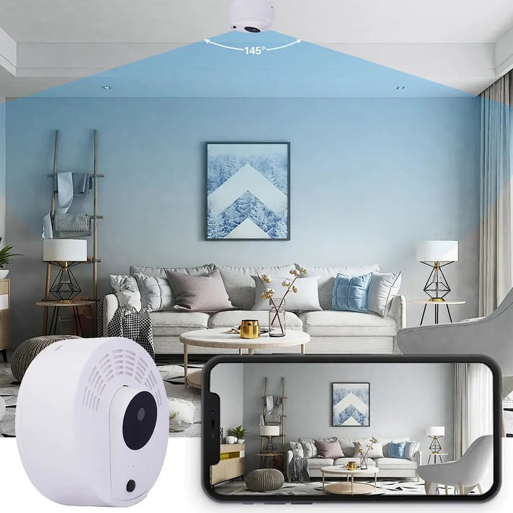 2 Year Battery Camera Ceiling Mount Wireless Wi-Fi 2MP Night Vision 1080p HD Video Recorder