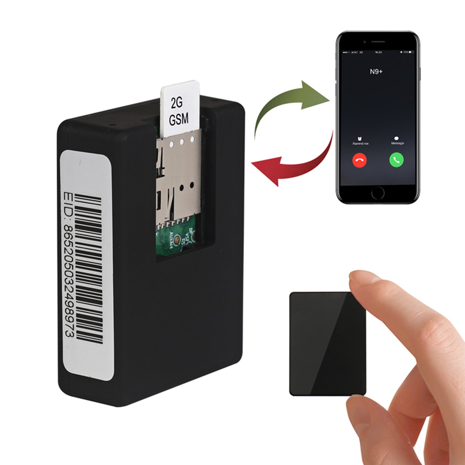 Wireless GSM Audio Monitor Listening Device with Sound Activated Call Back on UK/EU Sim
