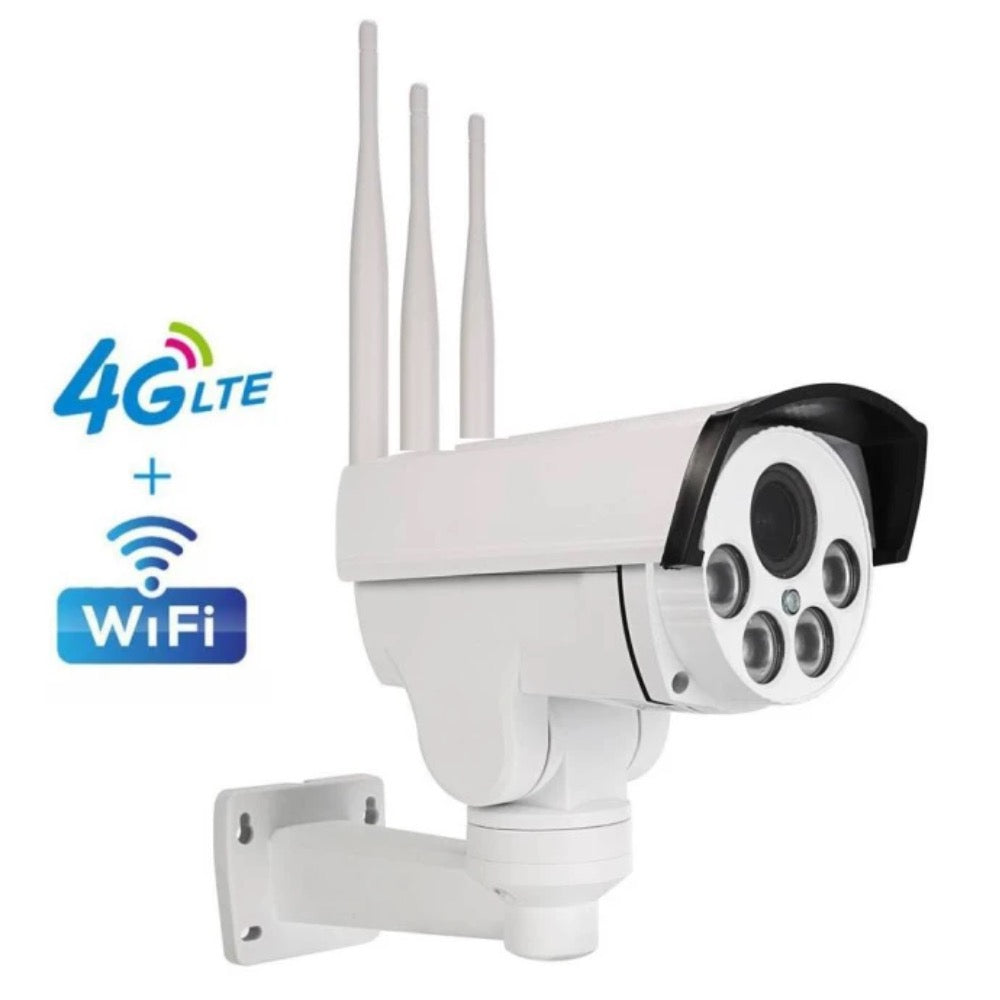 4G Wireless Wi-Fi CCTV Security Video Camera Pan/Tilt Night Vision 10x Optical Zoom