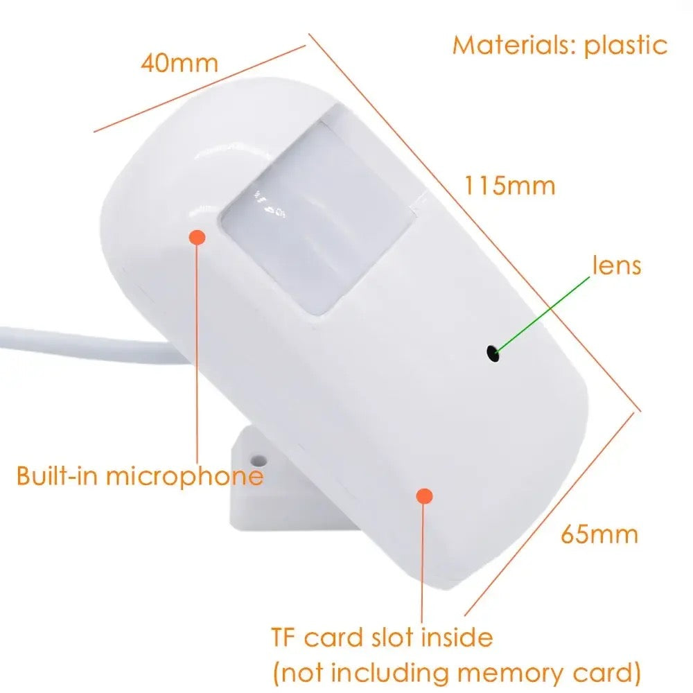 8MP Wireless Wi-Fi Camera in Dummy Alarm Sensor with Night Vision and Sound