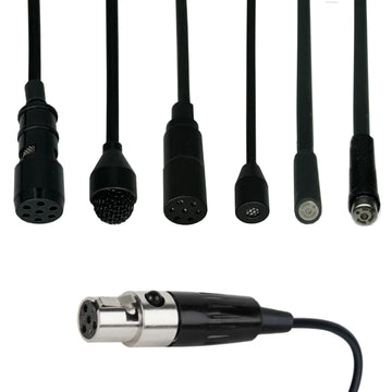 Shure Lavaliere Microphone 4 Pin Female Mini XLR (TA4F) for Wireless Body Pack Radio Transmitter