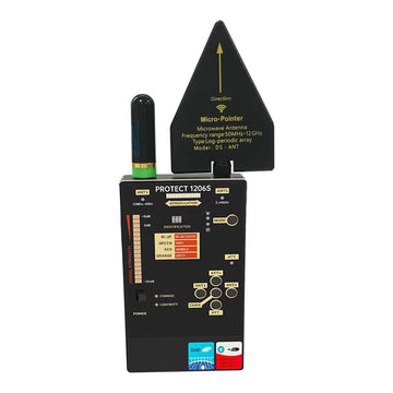 iProtect 1206S RF Signal Detector Wireless Anti Spy Camera Scanner Dual Band Antenna for GPS Tracker Bug Finder