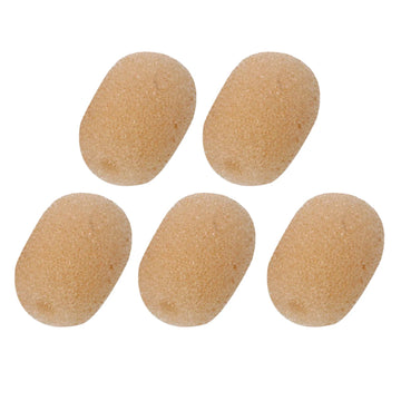 Pulse Beige Foam Windshields High Density for Ear-Hook Headset Microphones 2.5mm Diameter Pack of 5
