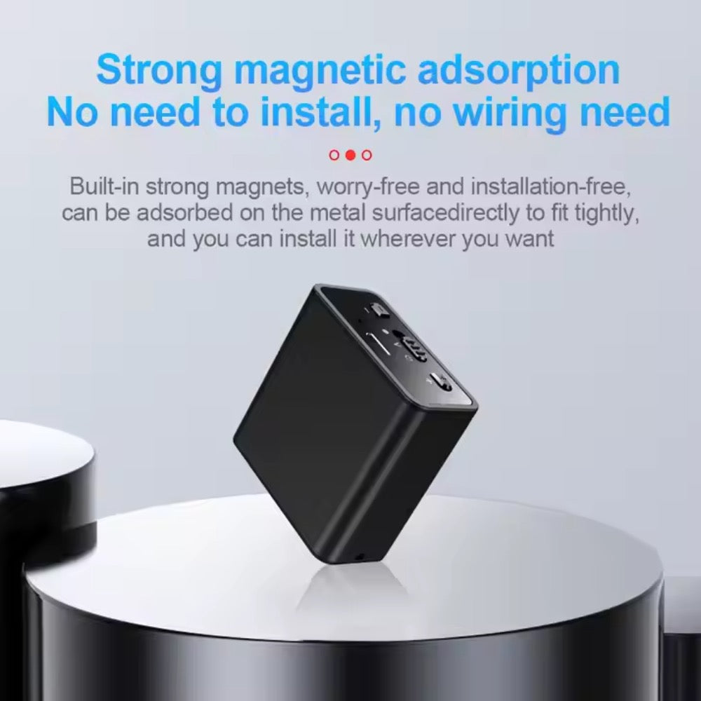 Q65V Magnetic Voice Recorder 200 Hour Battery Sound Activated ADPCM High Definition Noise Reduction