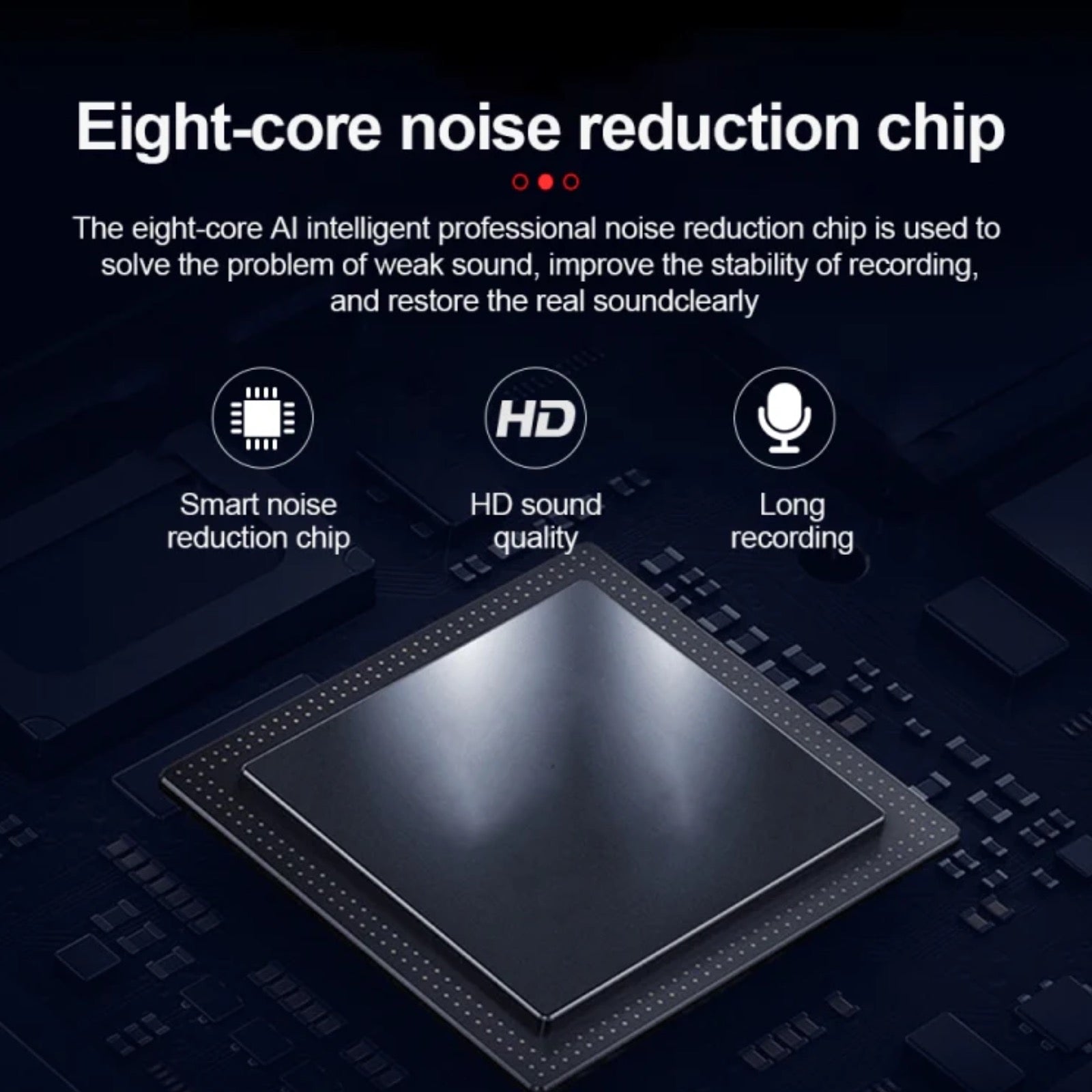 Q75 32GB Voice Recorder 1100 Hour Battery Sound Activated ADPCM High Definition Noise Reduction