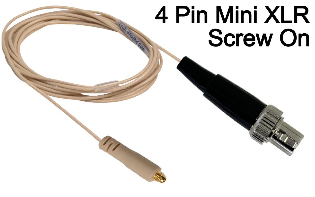 Replacement Detachable Cables for Micronic BPE Ear Hook Microphone to Fit all Body-Pack Transmitters