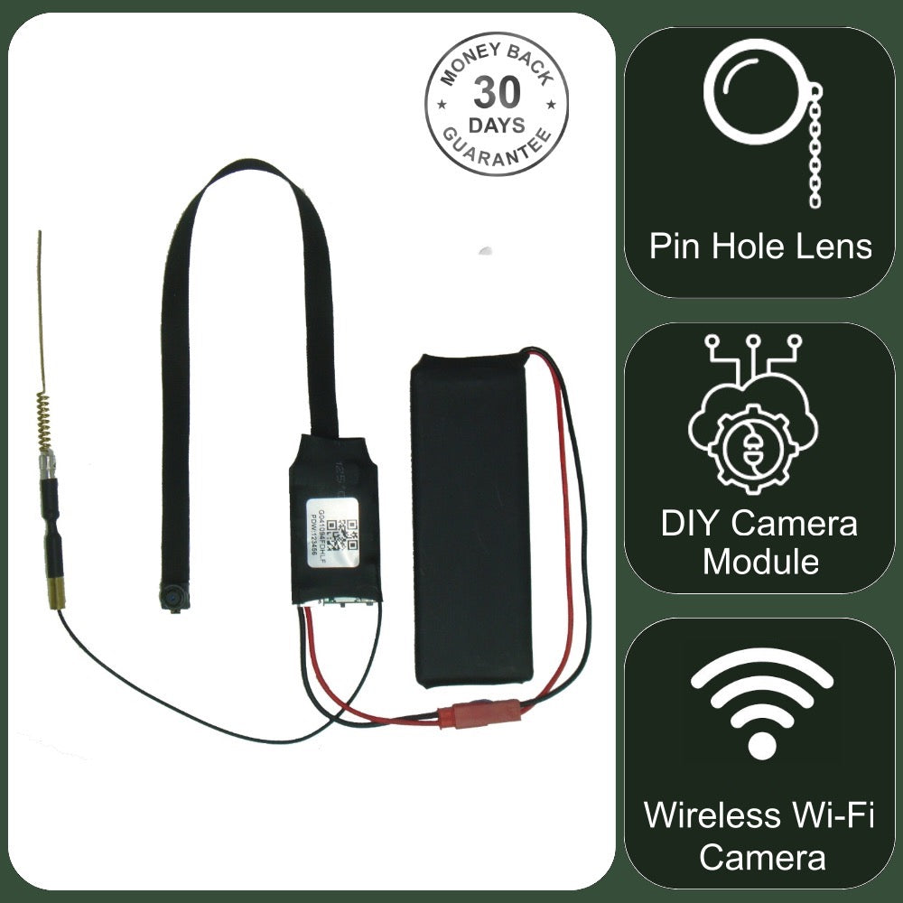 4K Ultra HD Wireless Wi-Fi Camera Module 1080p Video/Audio Recorder on LookCamPro App