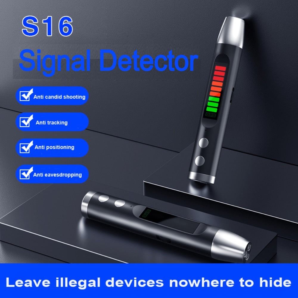 Pocket RF Signal Detector 8000MHZ 8GHZ Anti Spy Wifi Camera GSM Audio Bug Finder GPS