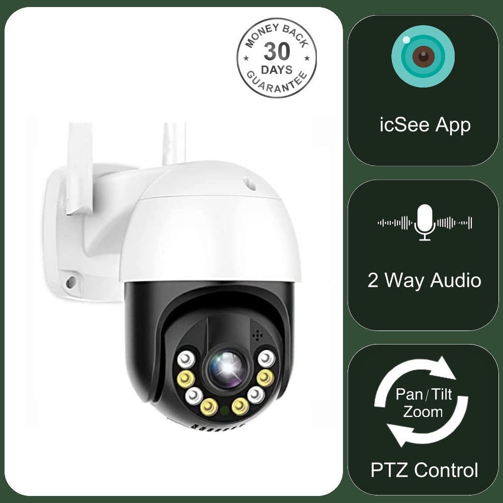 8MP AI Human Track PTZ Camera Ultra HD Day And Night Vision H.265 Video Recorder