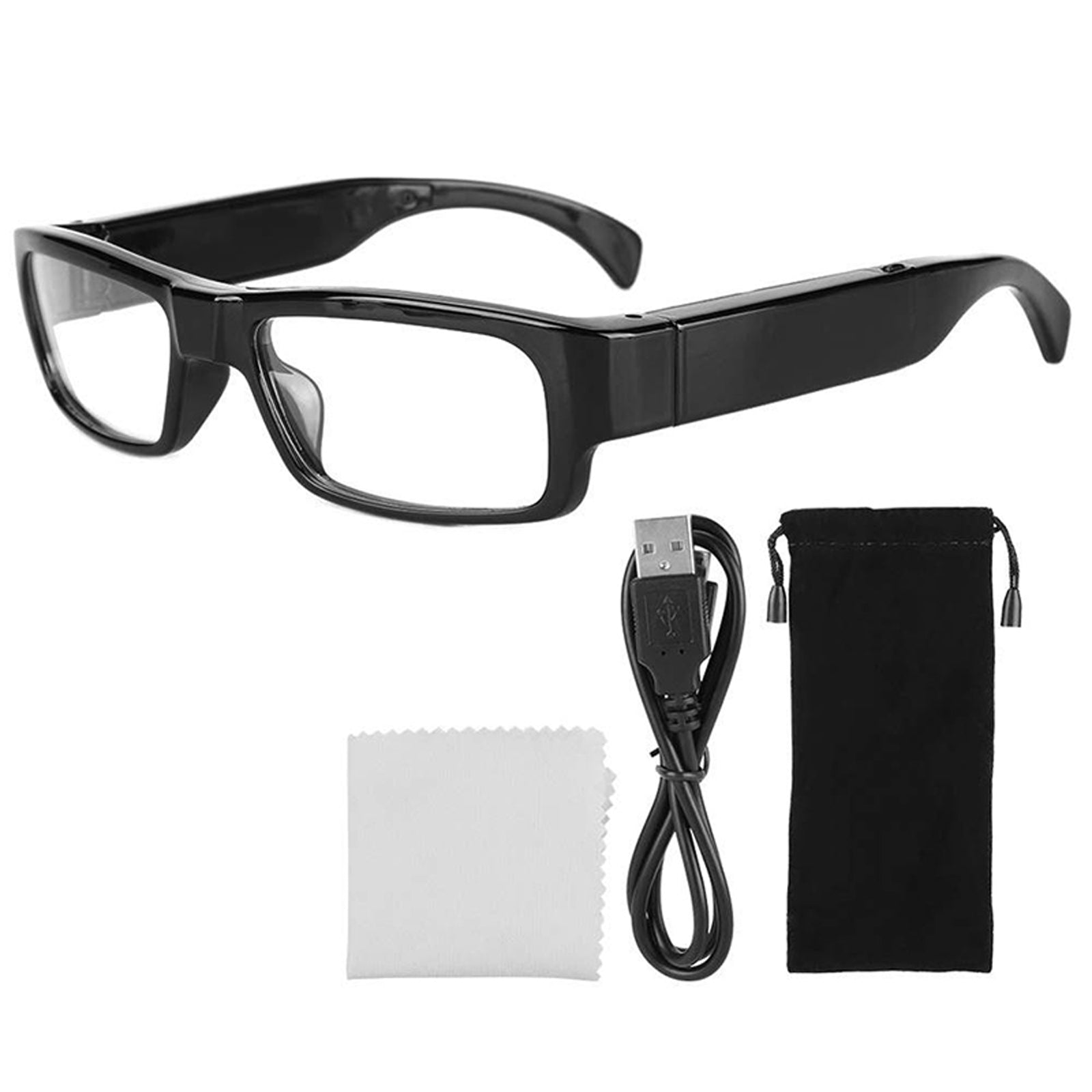 5MP Video Camera Glasses 1080p FHD Video Recorder with Sound & Take Photos
