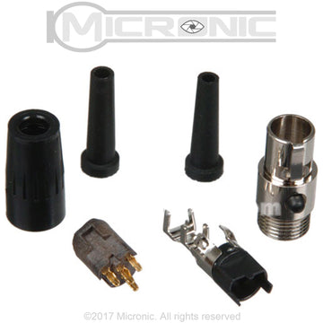 10x TA3F 3 Pin Mini XLR Connector Plug Female Socket For Microphone Audio Power