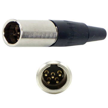 5x TA5M 5 Pin Mini XLR Male Inline Socket Fits TA5F Female Audio Connector Plug