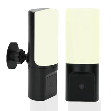 TUYA Wall Lamp Security Wireless Wi-Fi Camera PIR Recorder 300º Pan 5 Metre Night Vision