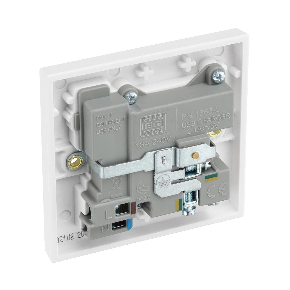 Wireless GSM Audio Monitor & Sound Recorder In Single Wall Socket Electric Outlet with Dual USB 5v Charger Port