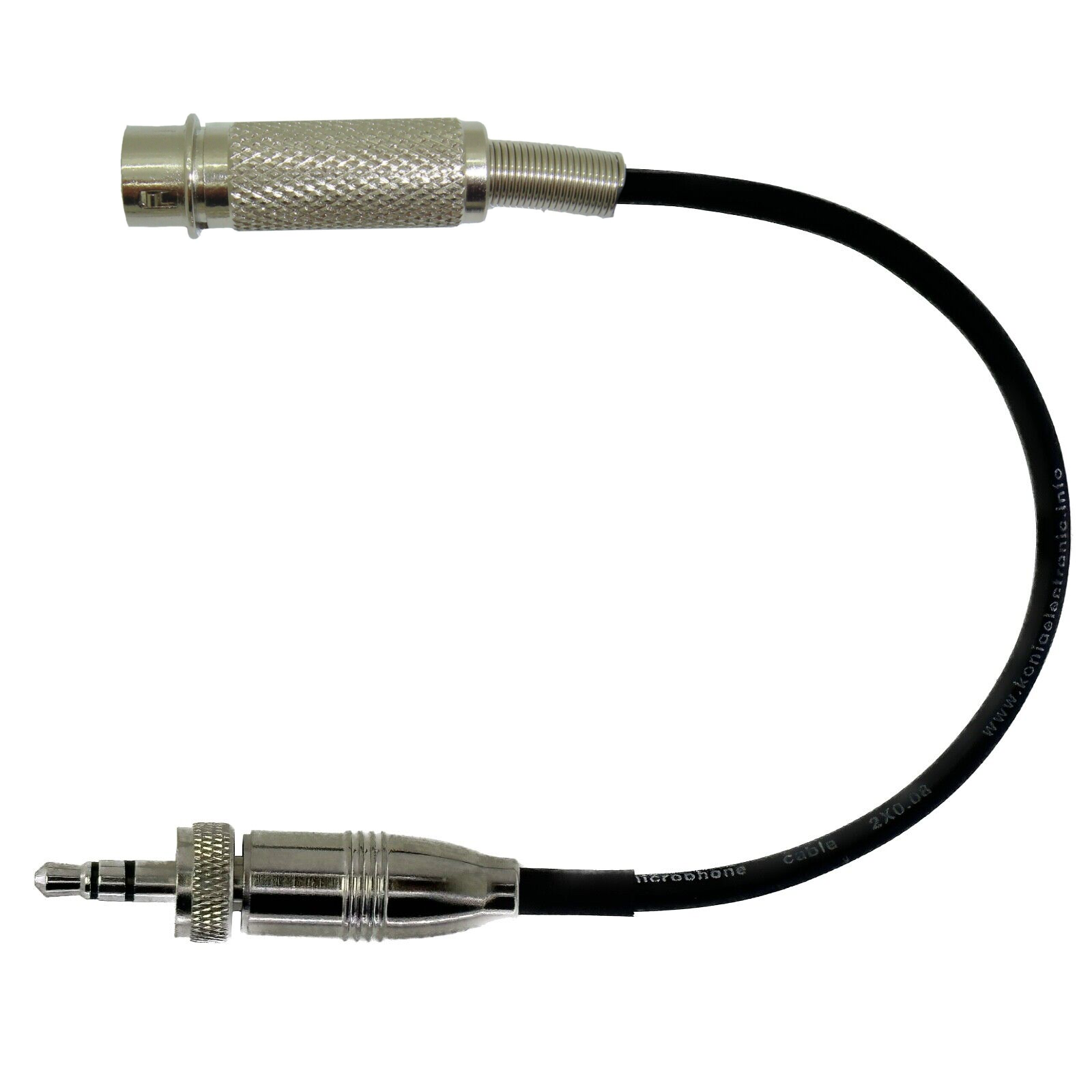 Adapter to Convert Audio Technica Microphone To Different Body Pack Transmitter Connector