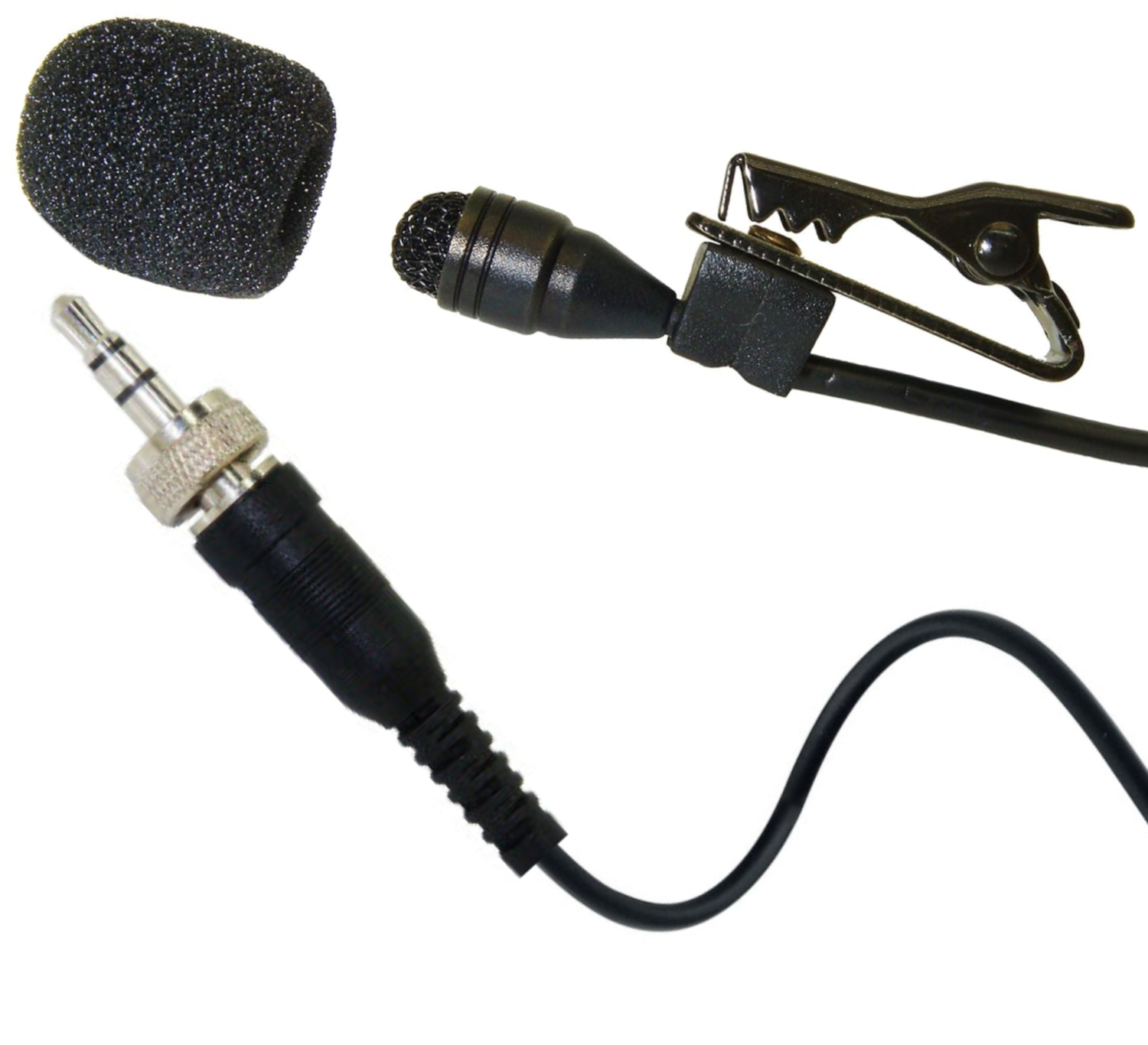 Lavaliere Microphone Clip On Lapel Tie 3.5mm Jack Plug for Sennheiser Body Pack Transmitters EW100 EW300 EW500 G2 G3 G4 SK20 XSW EK2000
