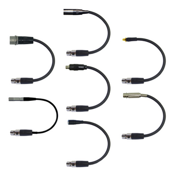 Shure Microphone Adapter to Convert Lavaliere Ear-Hook Headworn Mics to 4 Pin Mini XLR Body Pack Transmitter