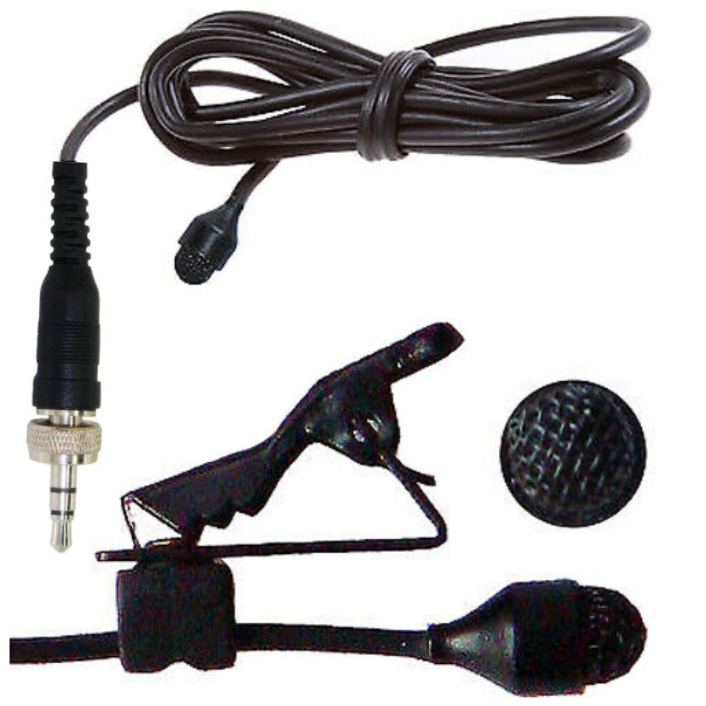 Lavaliere Microphone Clip On Lapel Tie 3.5mm Jack Plug for Sennheiser Body Pack Transmitters EW100 EW300 EW500 G2 G3 G4 SK20 XSW EK2000