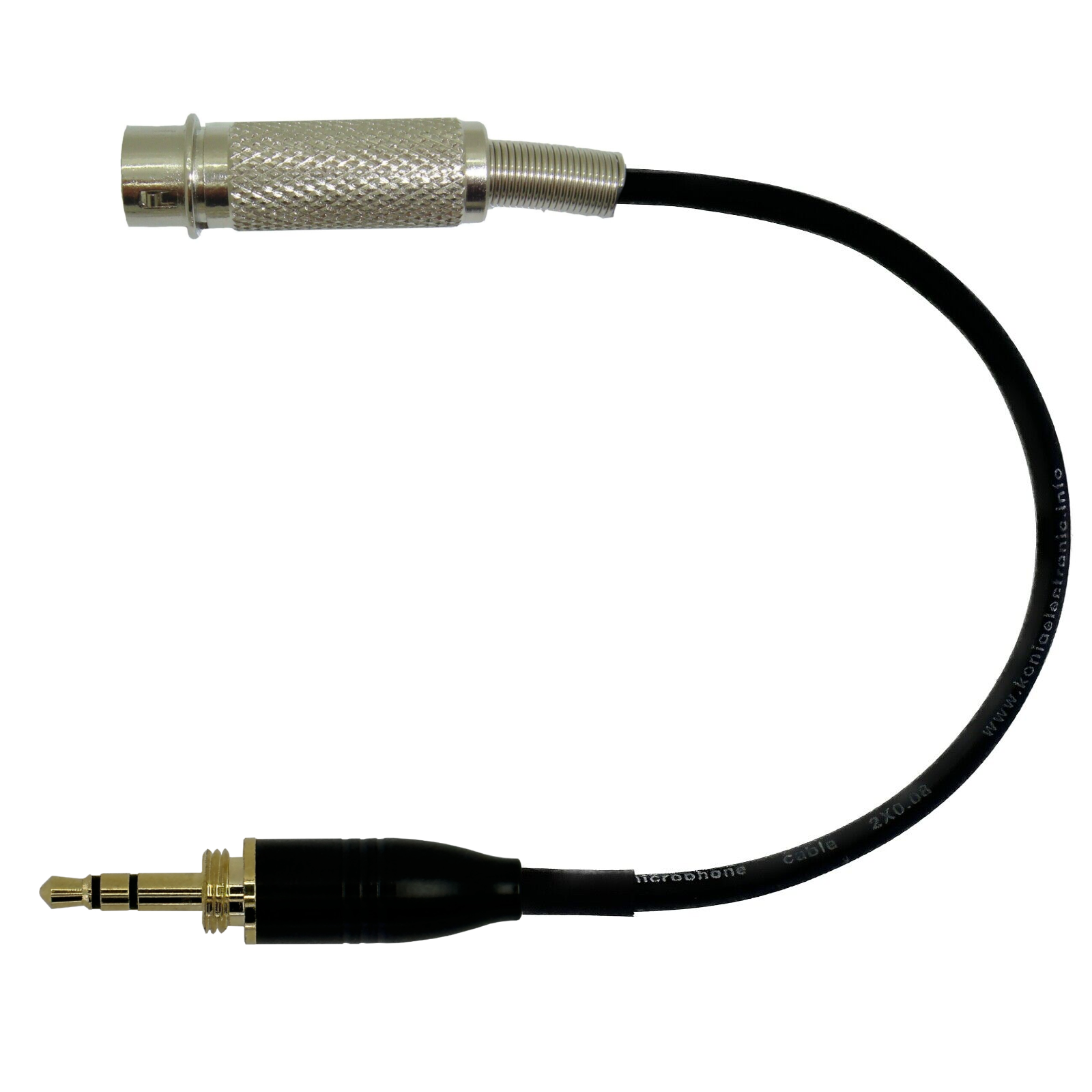 Adapter to Convert Audio Technica Microphone To Different Body Pack Transmitter Connector