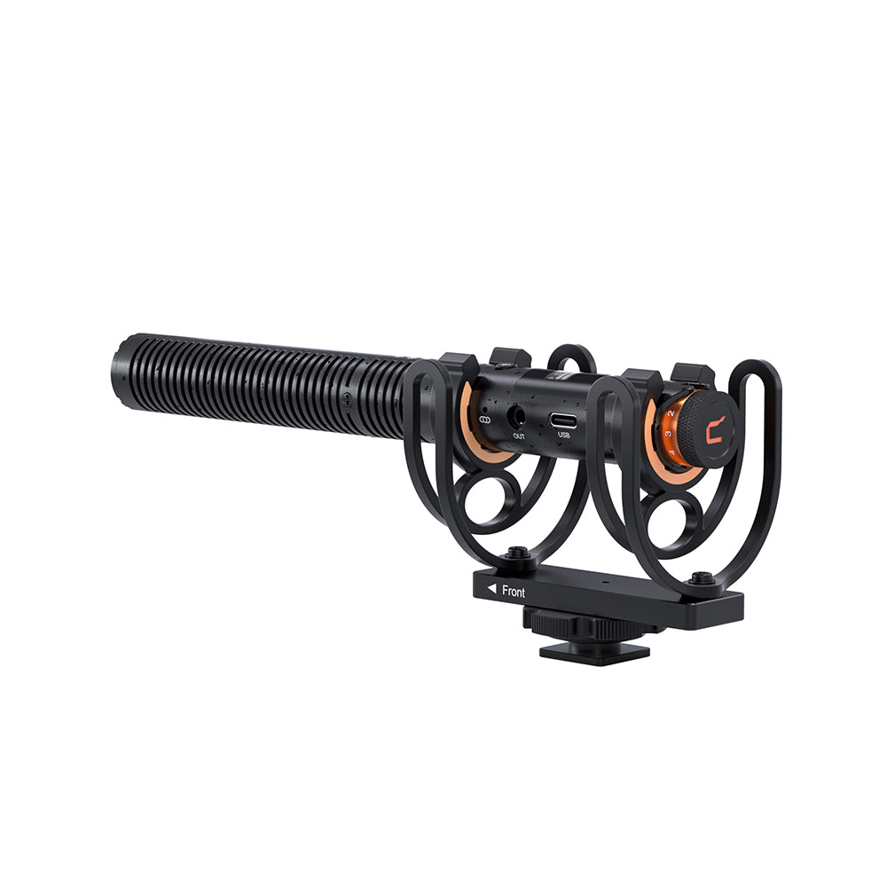 Comica VM30 Shotgun Microphone Super Cardioid Condenser Wireless 100 Metre Range Built In Recorder