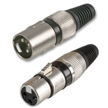 Low Cost Replacement 3 Pin XLR Plug Connector For Microphones & Cables on Amplifiers & Mixers